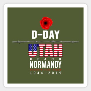 D Day Utah Beach Anniversary Sticker